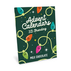 Unbranded 3D chocolate advent calendar, milk chocolate