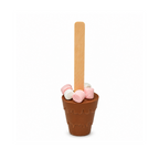 Branded milk chocolate hot chocolate stirrer, printed example