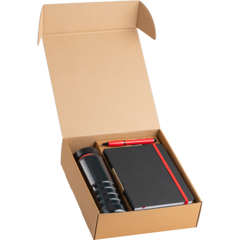 Branded Welcome Gift Set Black & Red