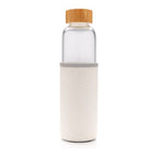Branded Glass Water Bottle with Sleeve