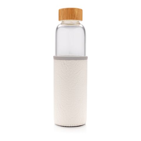 Glass Water Bottle with Textured Sleeve