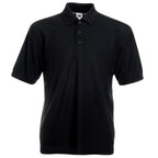Branded Men's Polyester Cotton 65/35 Polo Shirt in Black