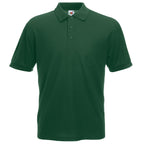 Branded Men's Polyester Cotton 65/35 Polo Shirt in Bottle Green