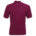 Branded Men's Polyester Cotton 65/35 Polo Shirt in Burgandy