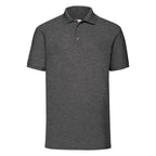 Branded Men's Polyester Cotton 65/35 Polo Shirt in Dark Heather