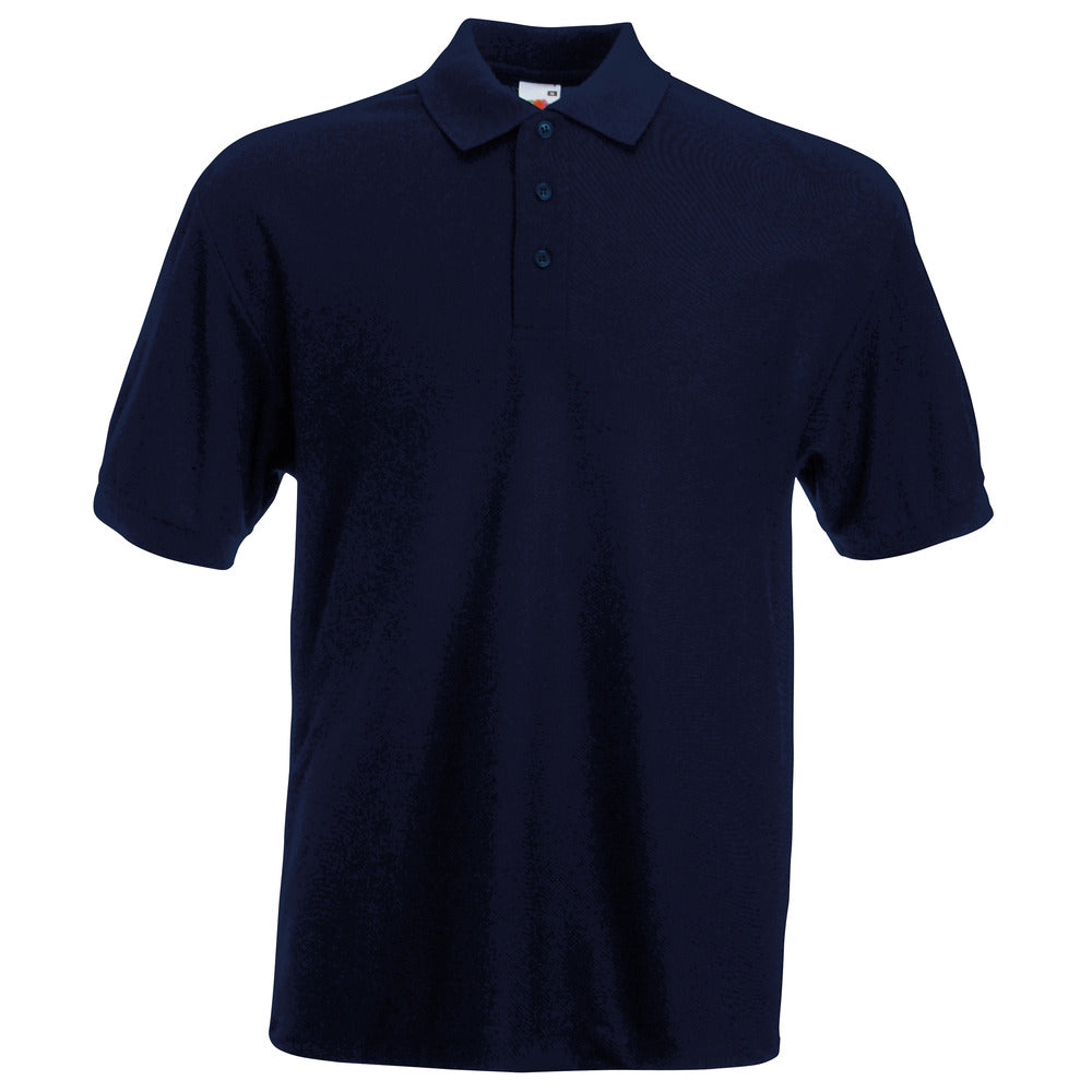 Branded Men's Polyester Cotton 65/35 Polo Shirt in Dark Navy