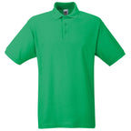 Branded Men's Polyester Cotton 65/35 Polo Shirt in Kelly Green