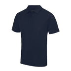 Branded Men's Quick Dry Polyester Sports Polo Shirt in French Navy