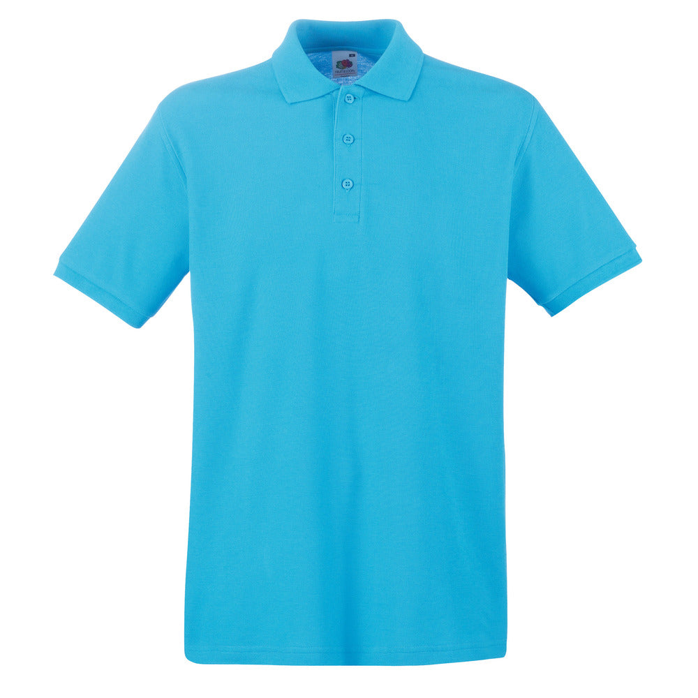 Branded Men's Premium Cotton Polo Shirt with Side Vents