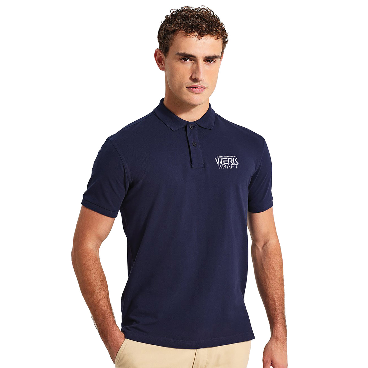 Branded Men's Classic Fit Combed Cotton Polo Shirt