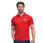 Branded Men's Workwear Polo with Twin-Needle Stitching
