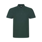 Branded Men's Workwear Polo with Twin-Needle Stitching in Bottle Green