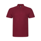 Branded Men's Workwear Polo with Twin-Needle Stitching in Burgandy