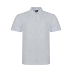 Branded Men's Workwear Polo with Twin-Needle Stitching in Heather Grey