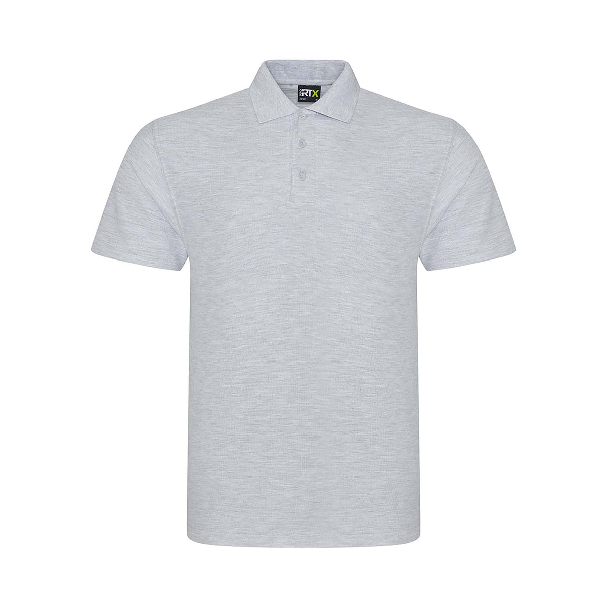 Branded Men's Workwear Polo with Twin-Needle Stitching in Heather Grey