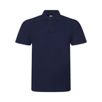 Branded Men's Workwear Polo with Twin-Needle Stitching in Navy