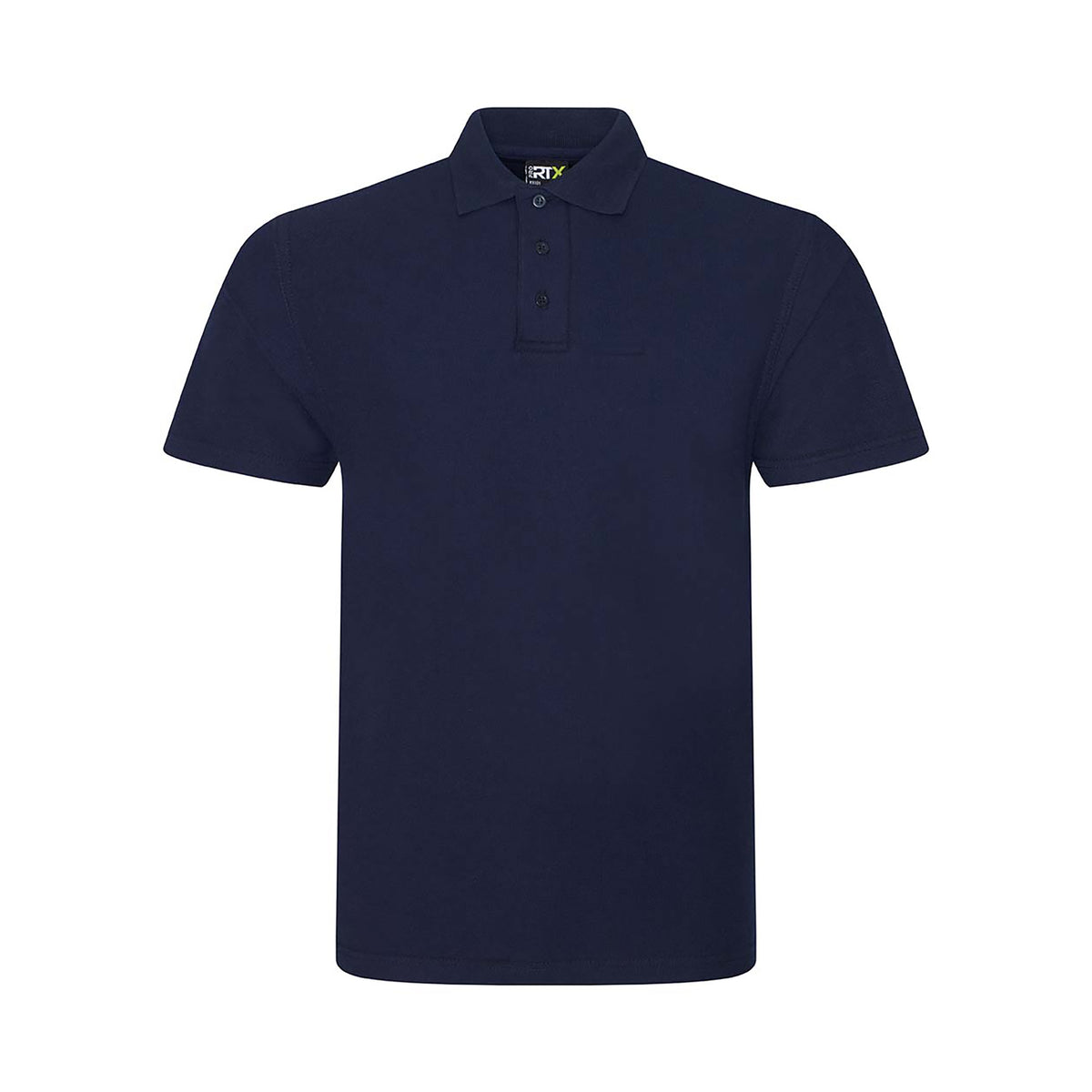 Branded Men's Workwear Polo with Twin-Needle Stitching in Navy