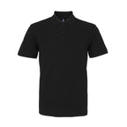 Branded Men's 100% Organic Cotton Polo Shirt in Black