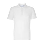 Branded Men's 100% Organic Cotton Polo Shirt in White