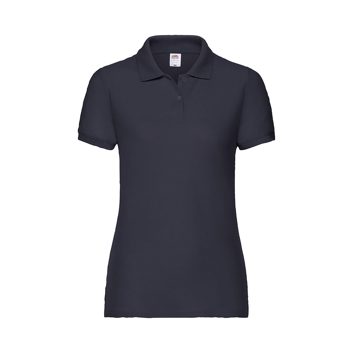 Branded Women's Polyester Cotton 65/35 Polo Shirt in Dark Navy