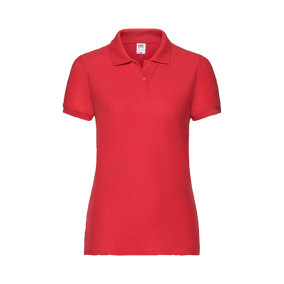 Branded Women's Polyester Cotton 65/35 Polo Shirt in Red