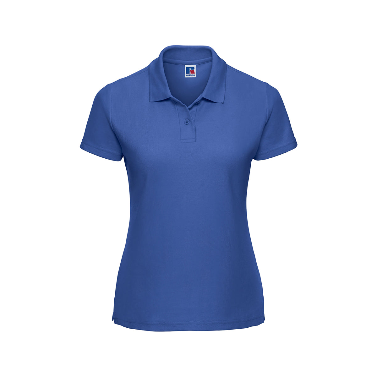 Branded Women's Classic Polyester Cotton Pique Polo in Bright Royal