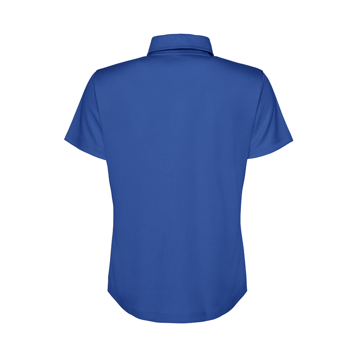Branded Women's Quick Dry Polyester Sports Polo Shirt in Royal Blue