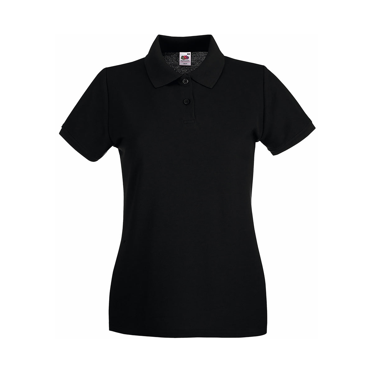 Branded Women's Premium Cotton Polo Shirt with Side Vents