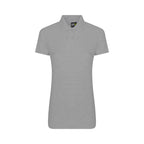 Branded Women's Workwear Polo with Twin-Needle Stitching in Heather Grey