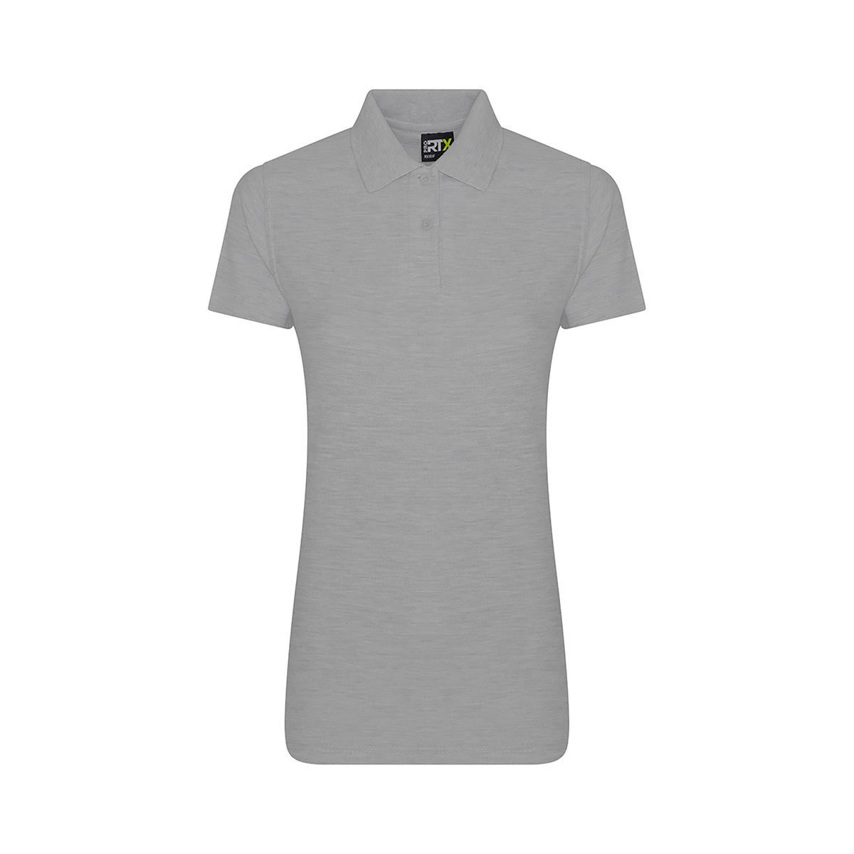 Branded Women's Workwear Polo with Twin-Needle Stitching in Heather Grey