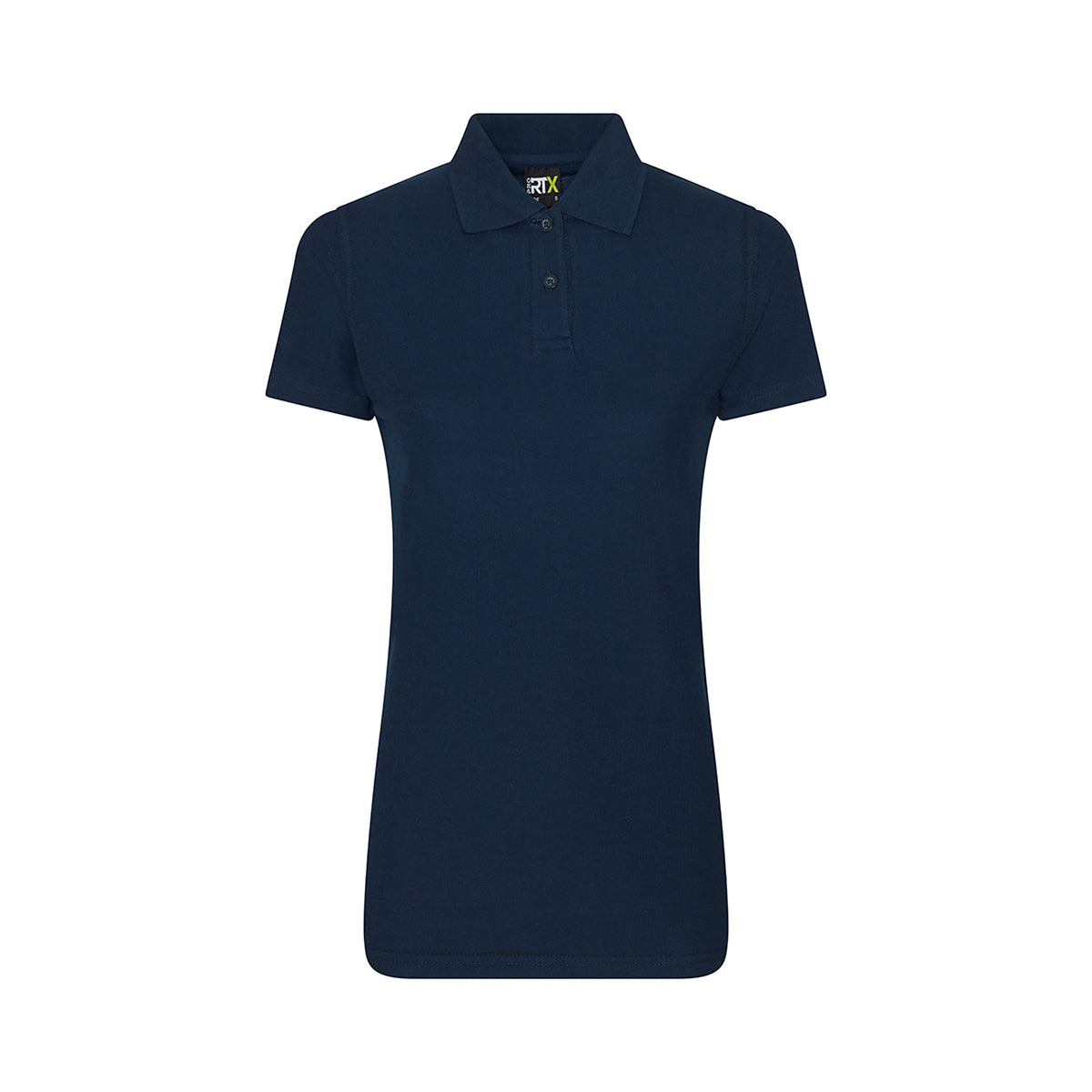 Branded Women's Workwear Polo with Twin-Needle Stitching in Navy