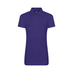 Branded Women's Workwear Polo with Twin-Needle Stitching in Purple