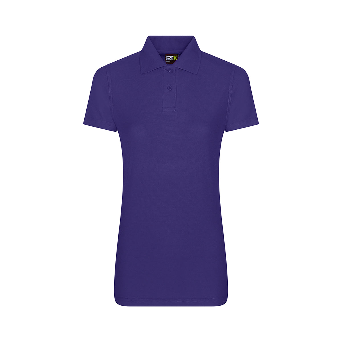Branded Women's Workwear Polo with Twin-Needle Stitching in Purple