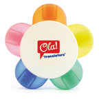 Branded Flower-Shaped Highlighter Set