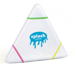 Branded White Triangular Highlighter Set