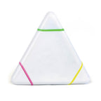 Branded White Triangular Highlighter Set