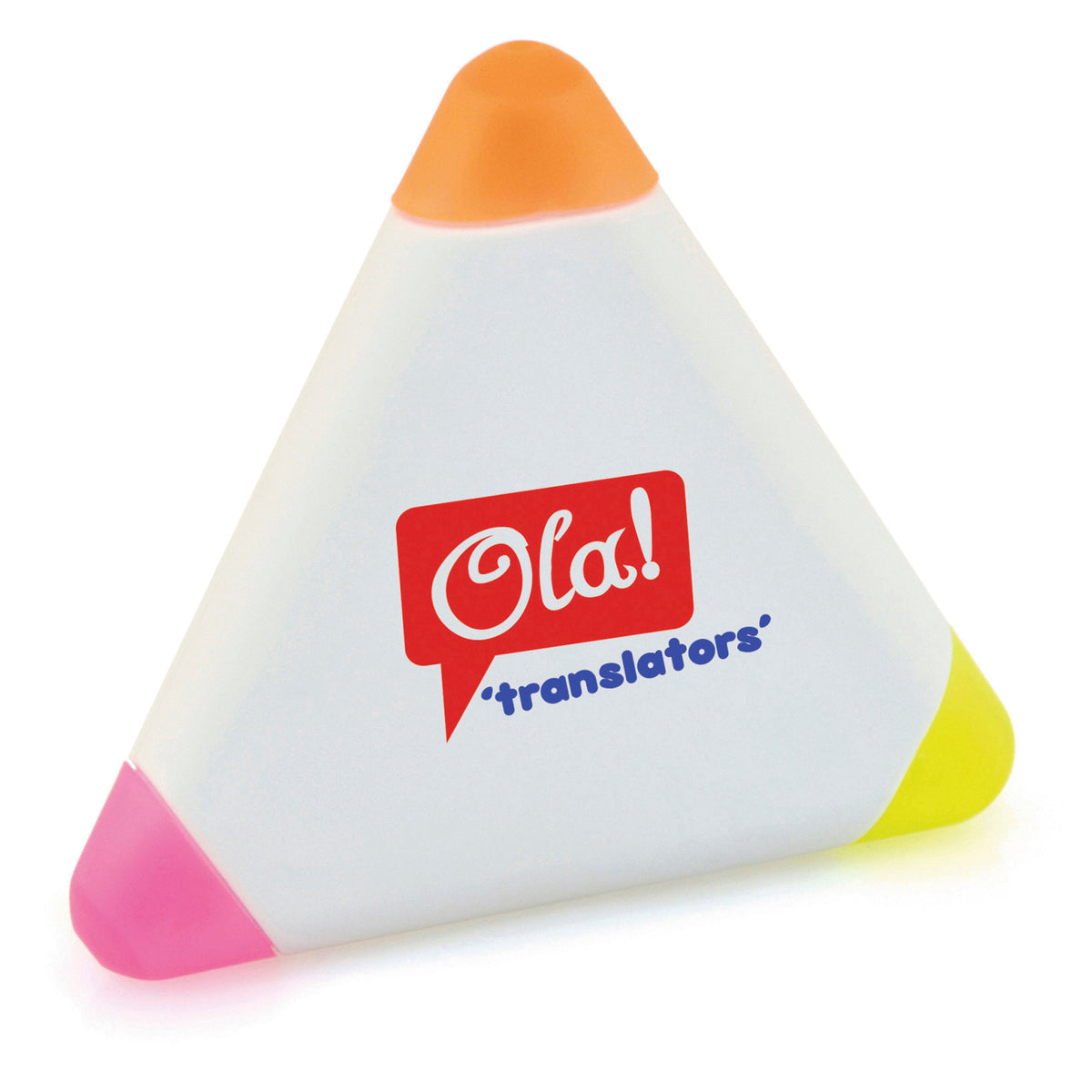 Branded Small White Triangular Highlighter Set