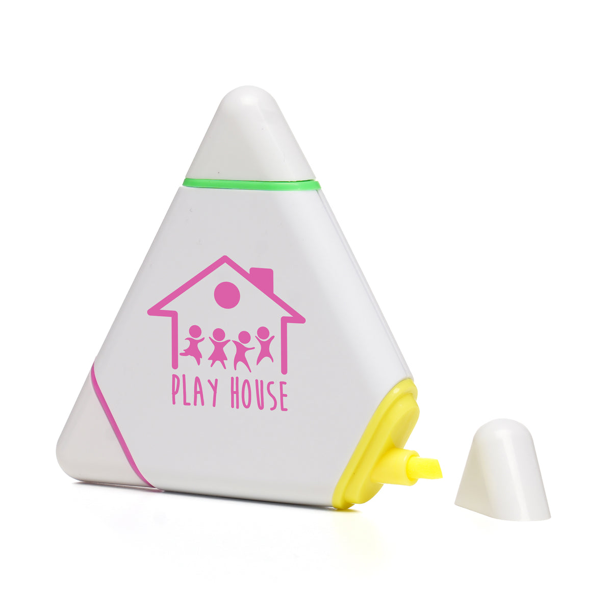 Branded Recycled Triangular Highlighter Set