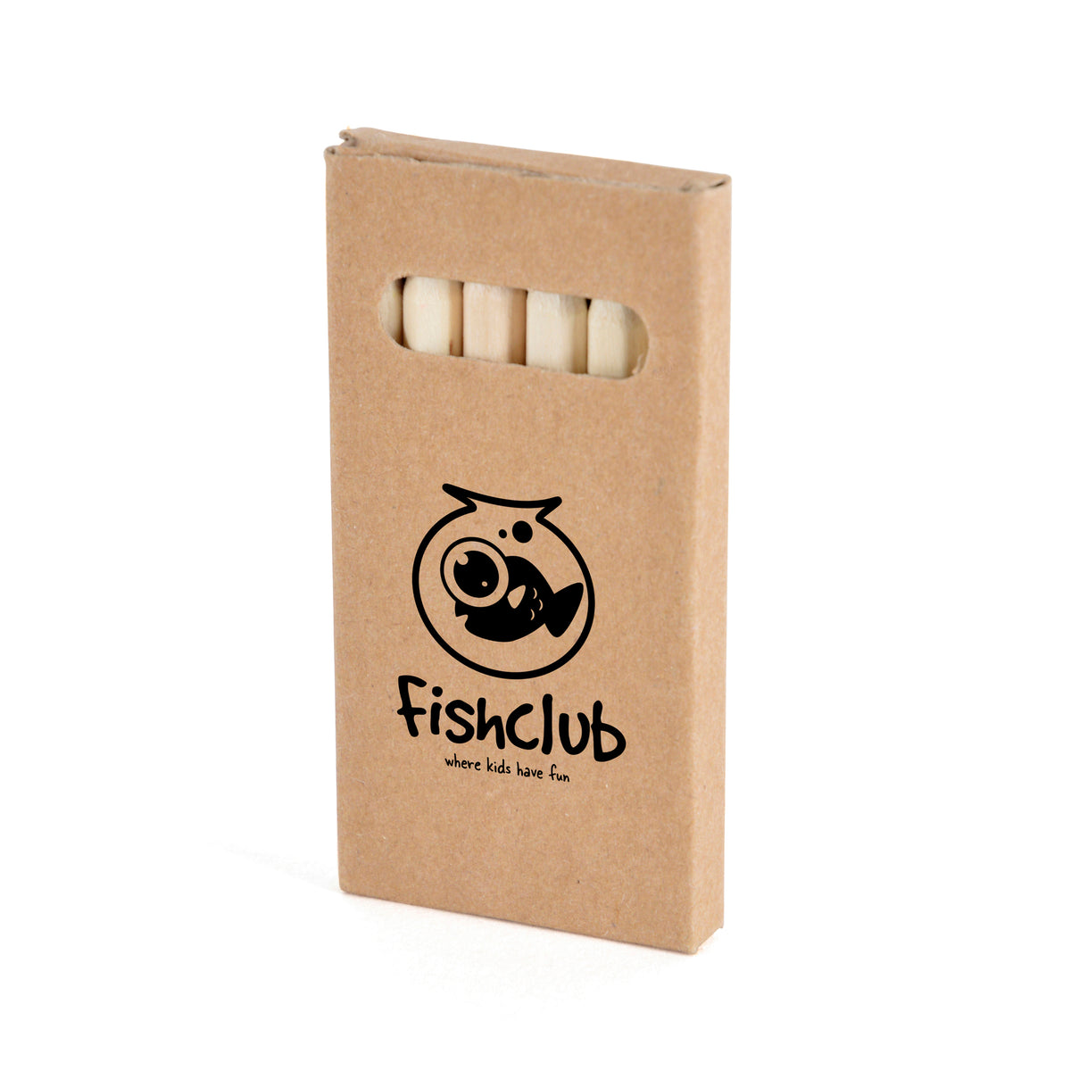 Branded Coloured Pencil Set in Natural Card Casing
