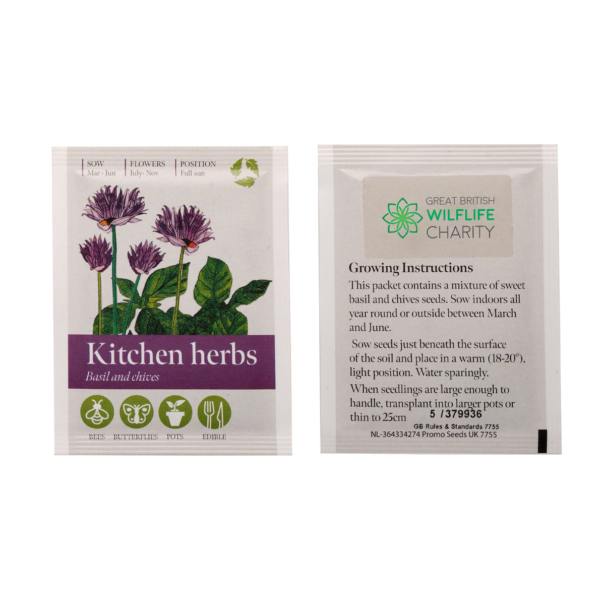 Branded Standard Seed Packet with Full Colour Label