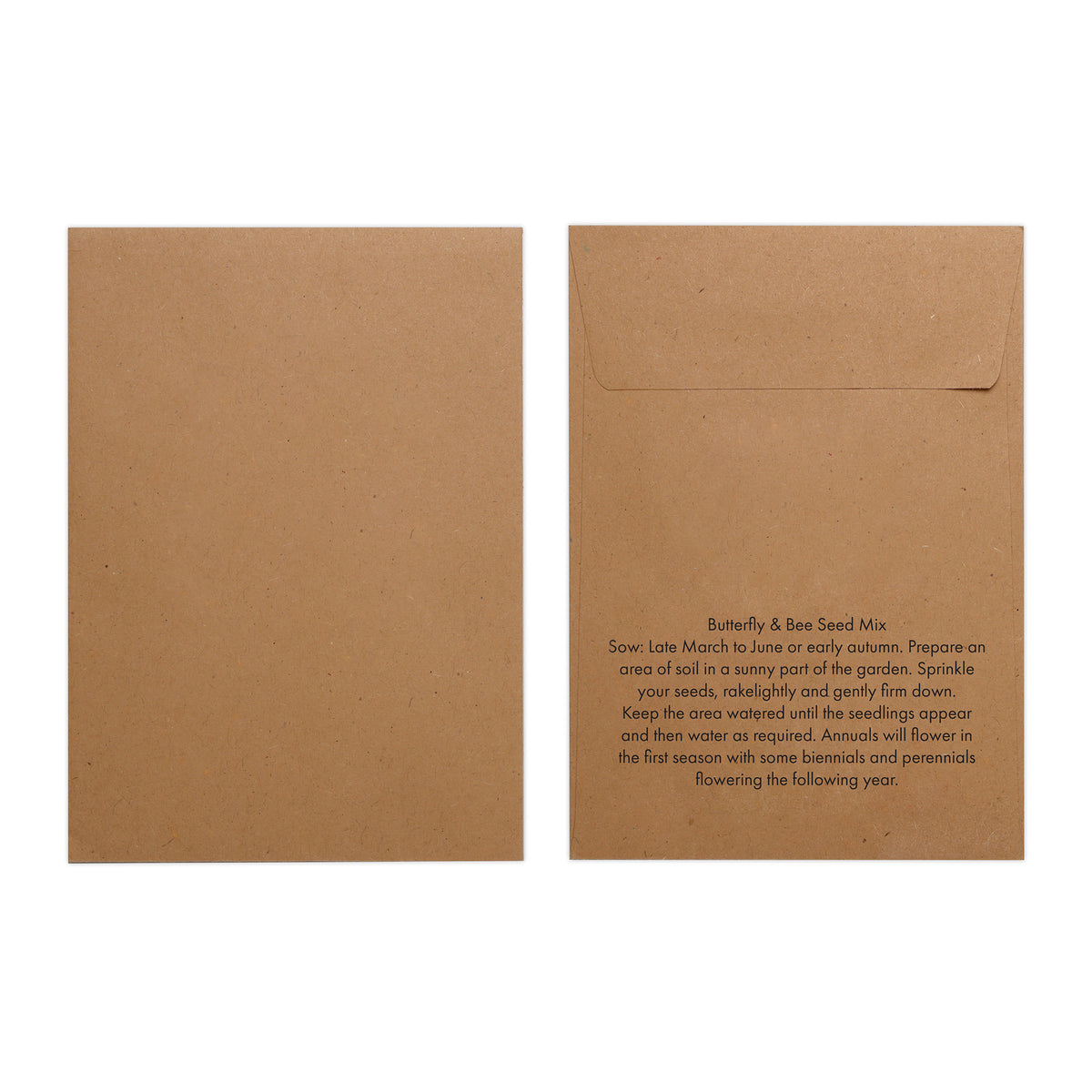 Branded Natural Kraft Paper Seed Envelope