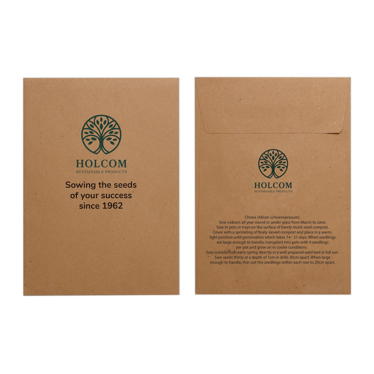 Branded Natural Kraft Paper Seed Envelope