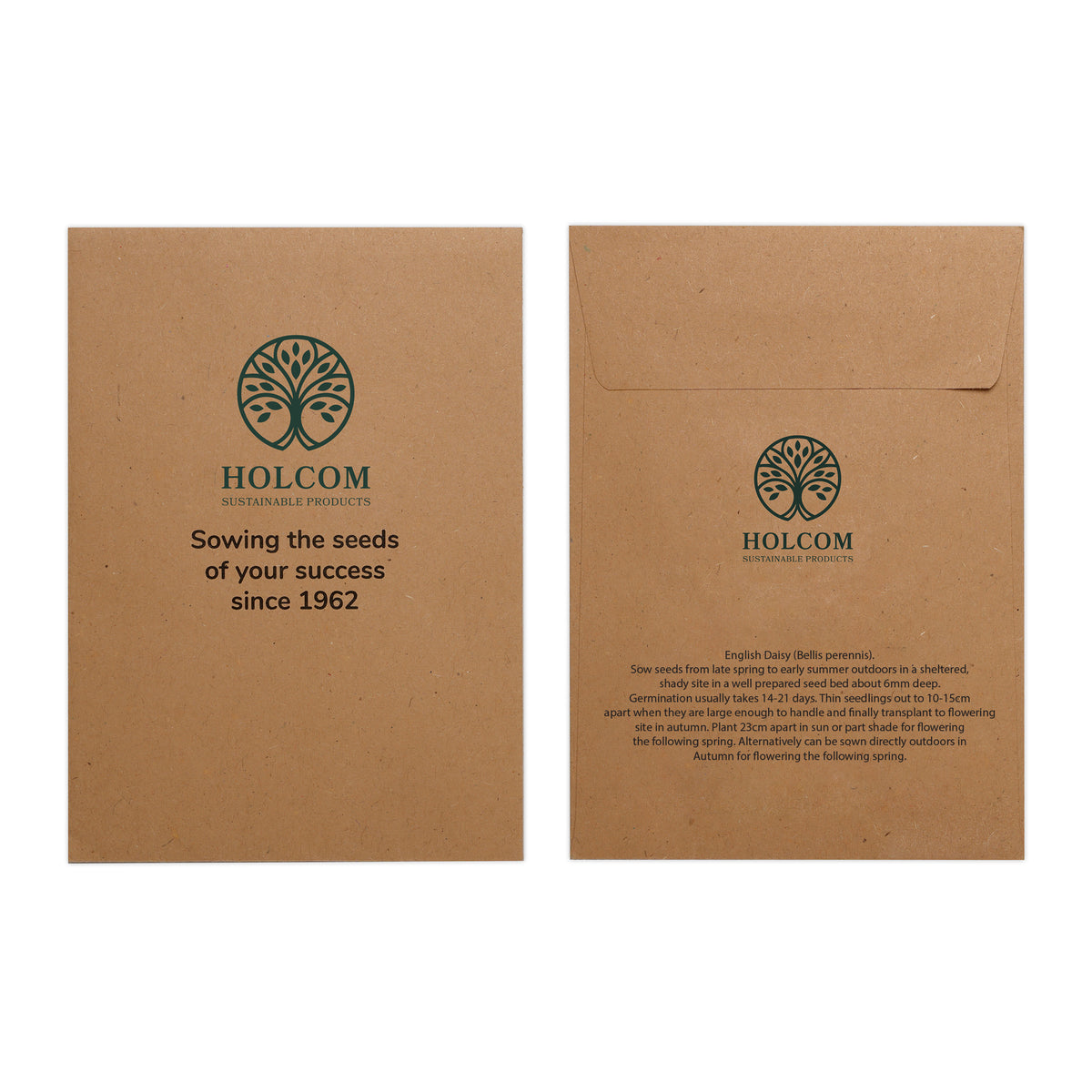 Branded Natural Kraft Paper Seed Envelope