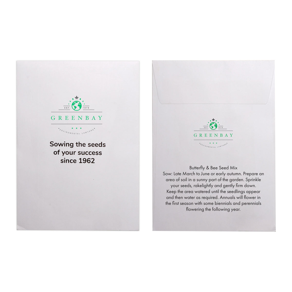 Branded White Paper Seed Envelope