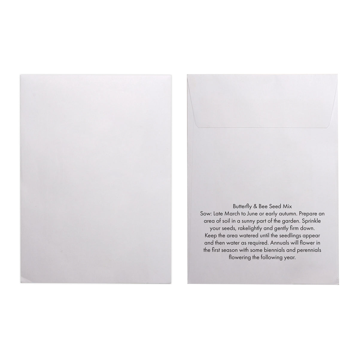 Branded White Paper Seed Envelope