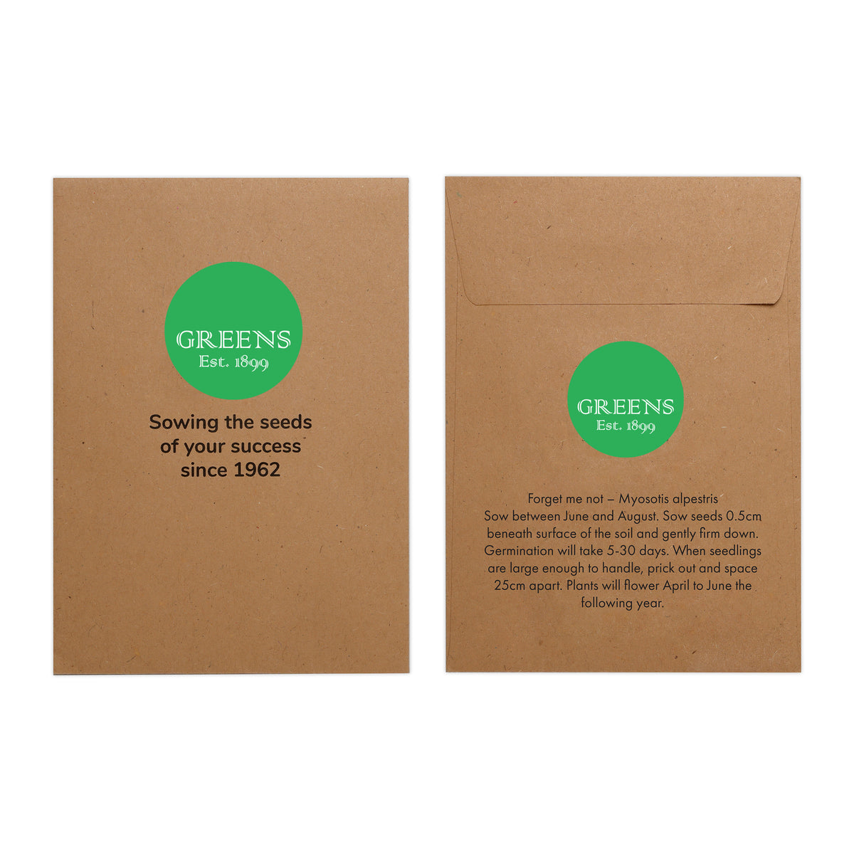 Branded Natural Envelope Mini Pot Kit
