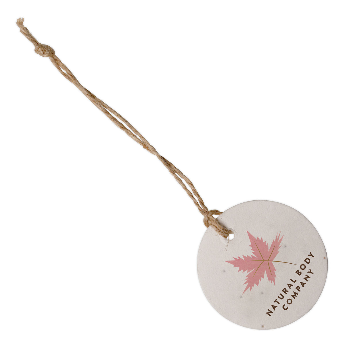 Branded Seed Paper Swing Tag with Jute Twine