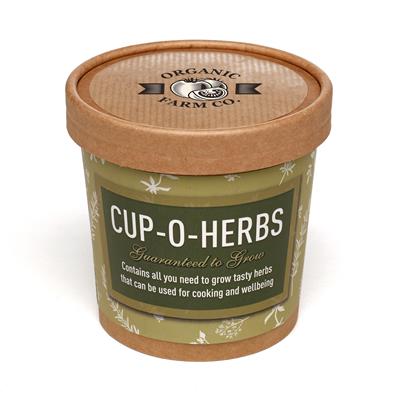 Cup-O-Herbs Branded Grow Kit - Custom Printed Herb Seed Cup