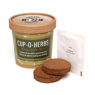 Cup-O-Herbs Branded Grow Kit - Custom Printed Herb Seed Cup