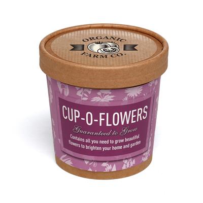 Cup-O-Flowers Branded Grow Kit - Custom Printed Wildflower Seed Cup